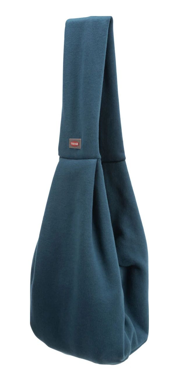 TRIXIE Fronttasche Soft, 22 × 20 × 60 cm, blau/hellgrau