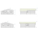 Vorschaubild Palmako Ferienhaus Emily 39,2 m² - 70 mm