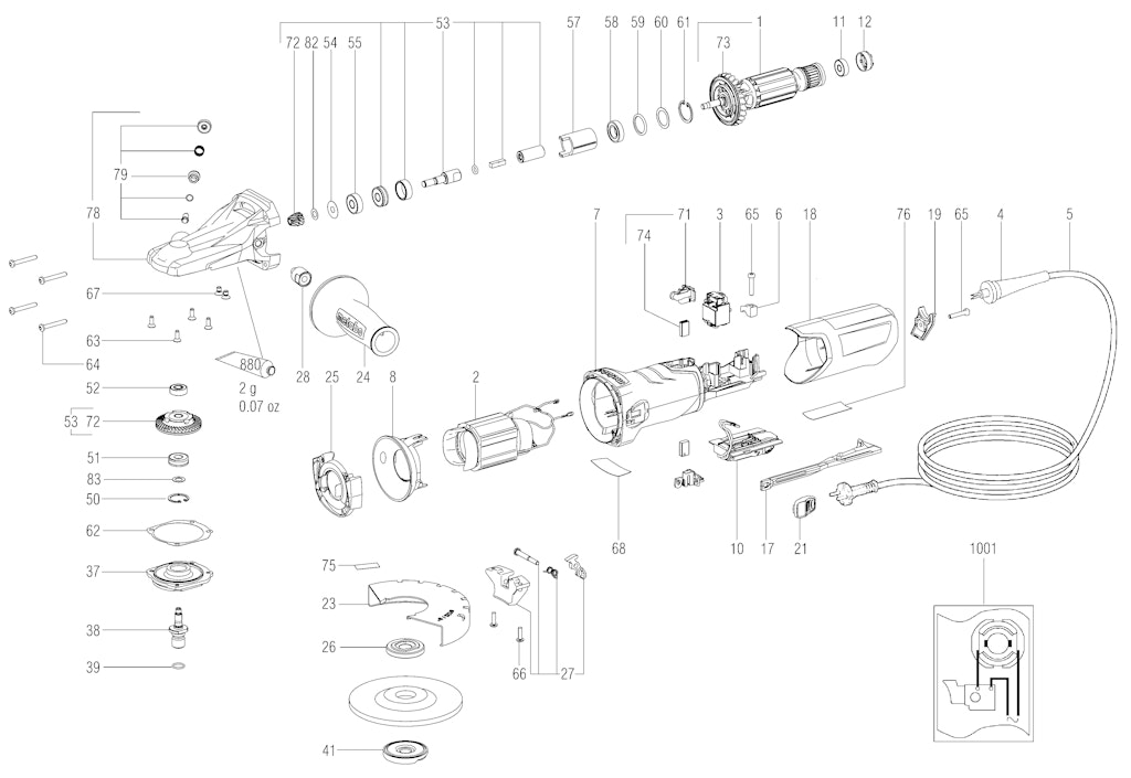 Explosionszeichnung Ersatzteile