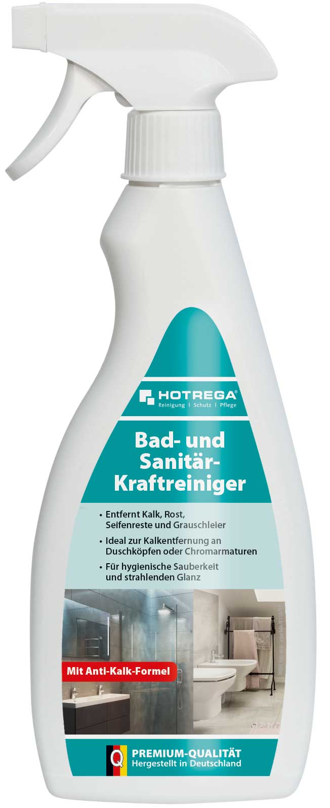 Hotrega Bad und Sanitär-Kraftreiniger 500 ml Sprühflasche