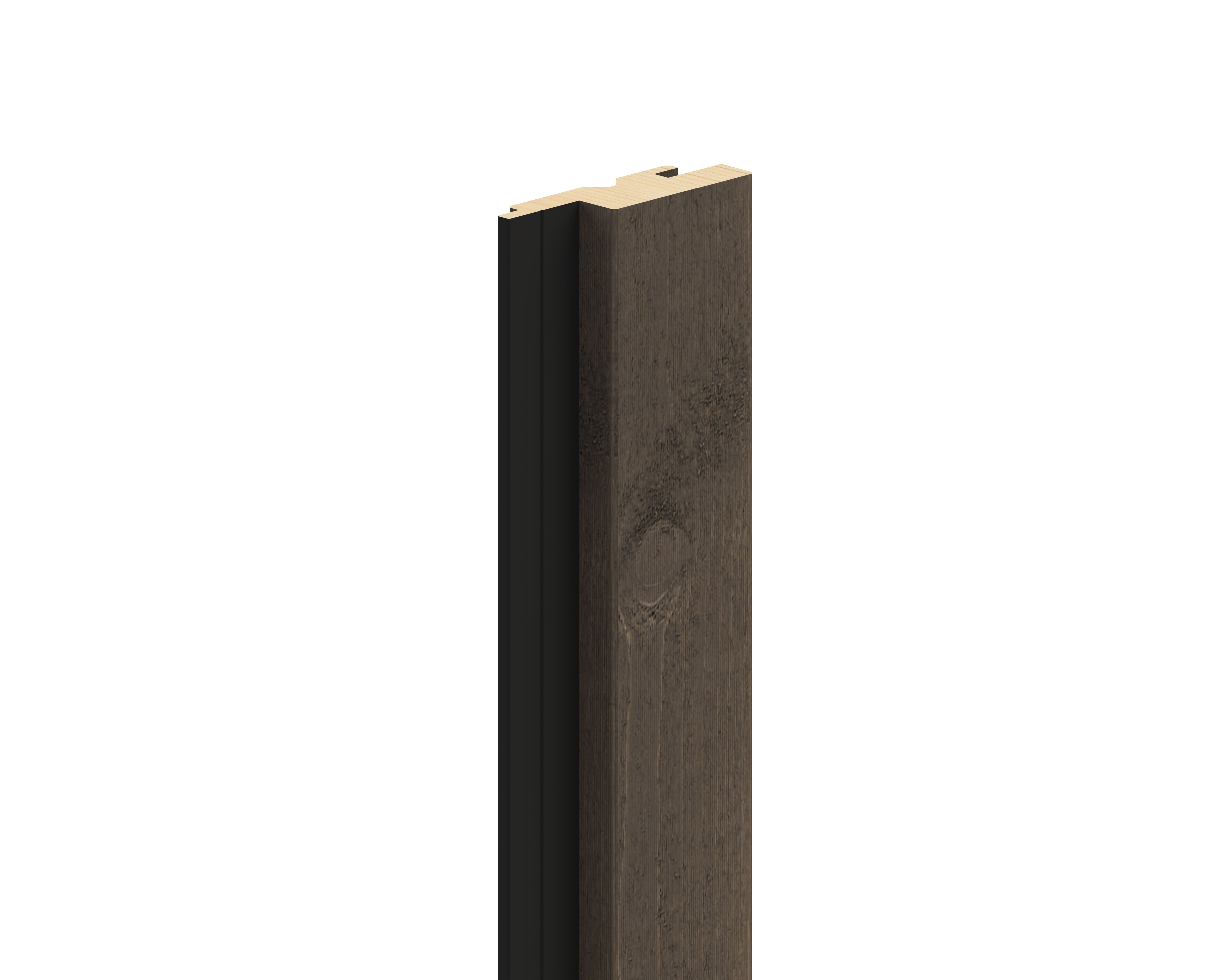 OSMO VERTO BLACK STRIPE Fassadenprofil Nordische Fichte riffelgesägt Patina 905 27 x 96 mm, VE 4 Stk.