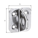 Alberts® Öse auf Platte Edelstahl LxB Platte 35x35 mm 