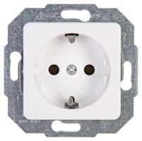 Kopp Schutzkontakt- Steckdose EUROPA arktis-weiß