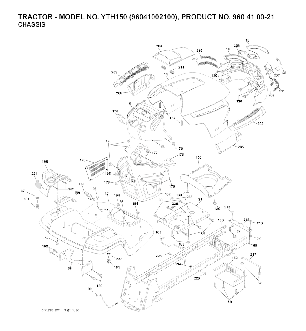 Explosionszeichnung Ersatzteile
