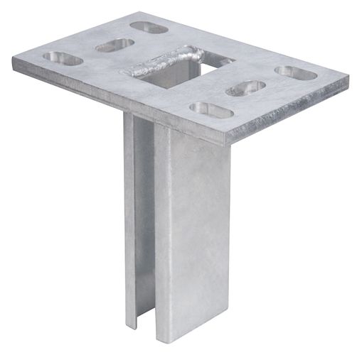 Alberts® Pfostenträger f.Zaunpfosten Doppelstab-Gittermatten,fvz,z.Aufschraub.,150x100 686055