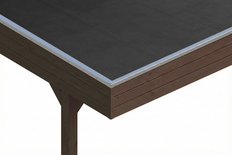 Skan Holz Friesland - Flachdach Doppelcarport aus Nadelholz Breite 546 cm