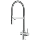 Vorschaubild 3 Wege Wasserhahn Küchenarmatur, FL, mit 360° schwenkbarem Auslauf, abnehmbare 2 strahl Handbrause, Verchromt