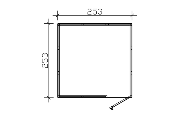 Skan Holz CrossCube Gartenhaus Brisbane 3