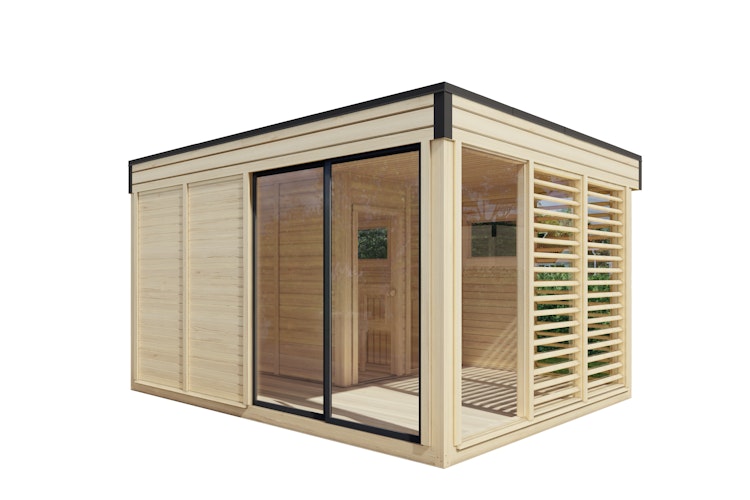 Wolff Finnhaus Saunahaus Paradiso 4x3 (2-Raum)