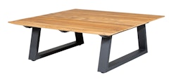 Diamond Garden Loungetisch NORA 93 x 93 cm, Aluminium / Recycled Teak