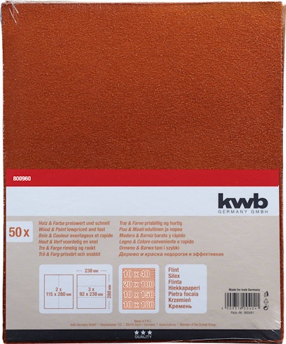 kwb 50 Schleifbogen Flint sort. 800960