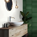 Vorschaubild Revét Vinyl Wandfliese Weiß Hochglanz 120 x 60 cm