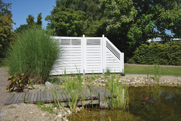 OSMO Sichtblende Rondo - mit Gitter 89x178 cm Anthrazit - Auslaufartikel