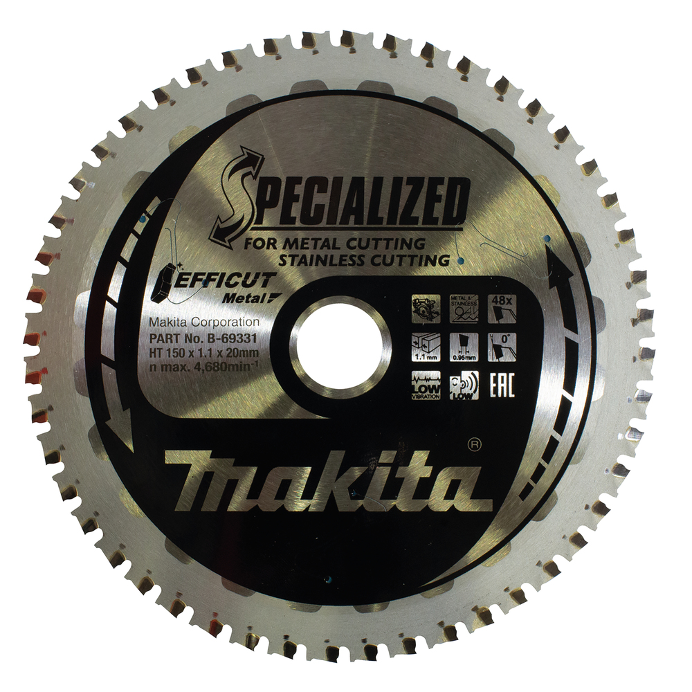 Makita Sägeblatt 150x1,1x20, 48Z EFFICUT B-69331