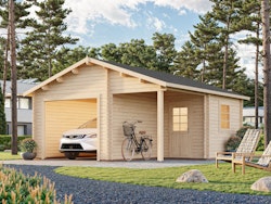 Palmako Garage Roger 21,9+5,2 m² - 44 mm - ohne Tor