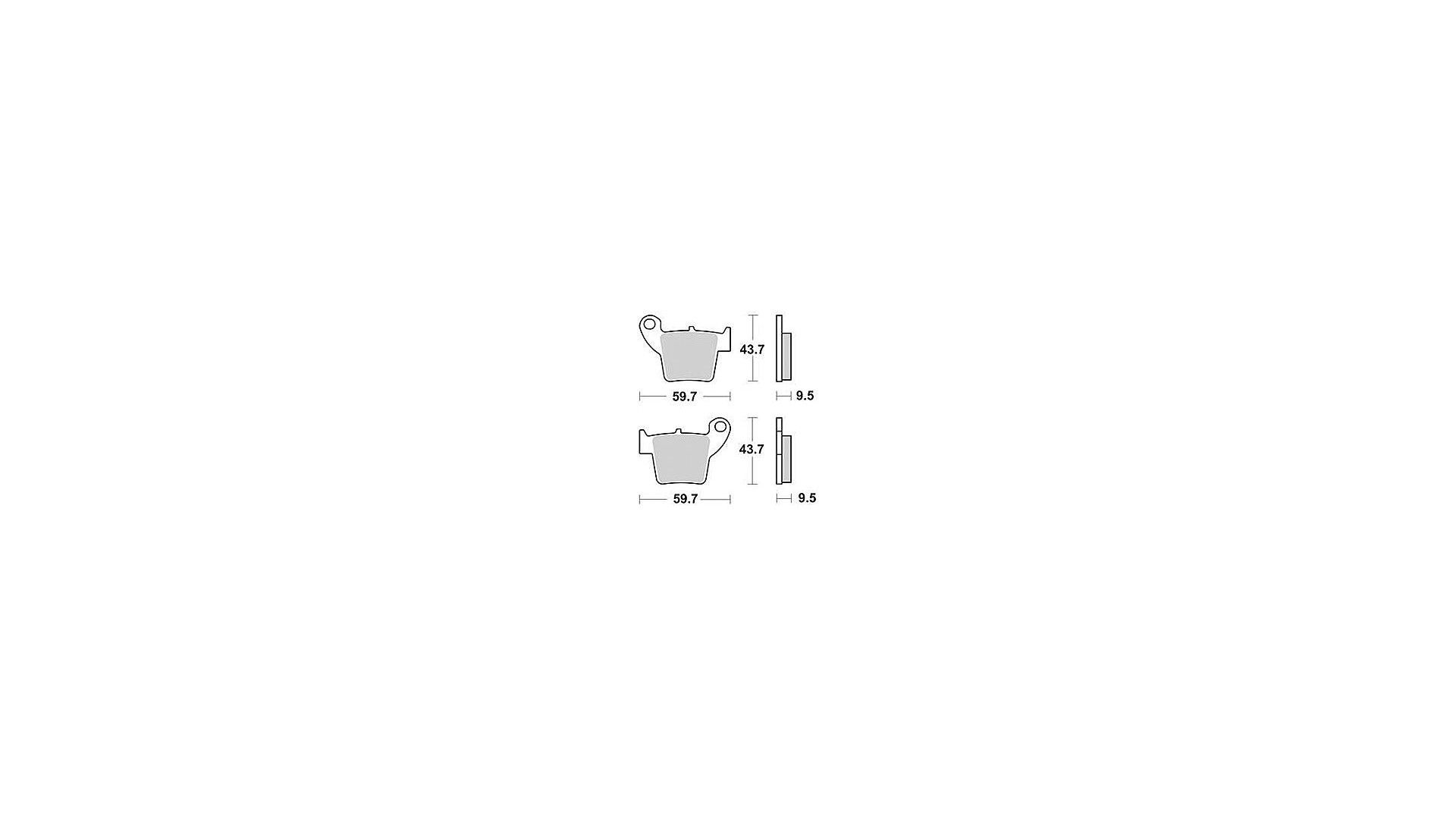 TRW Bremsbelag MCB 730