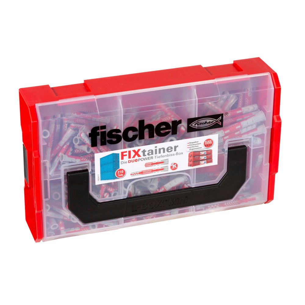 FISCHER FIXtainer Duopower Tiefenbiss sortiert (210 Stück)