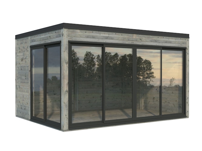 Palmako Gartenhaus Serena 12,6 m² Set 1 Slide Plus - 44 mm