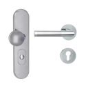 Vorschaubild Griffwerk Kombi-Schutzbeschlag TITANO SB_882 mit Griff LOREDANA PROF 72mm Zylinderabdeckung Tür 38-50mm L LOREDANA PROF Edelstahl poliert-matt