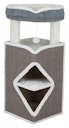 Vorschaubild TRIXIE Kratzbaum Cat Tower Arma 54x54x98cm grau/blau/grau