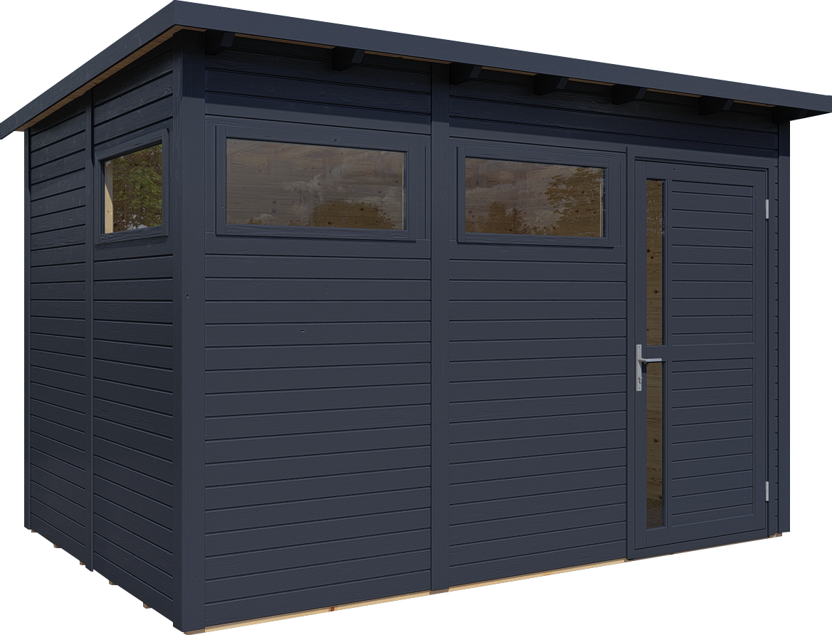 Bertilo Gartenhaus Pentus 3 - 19 mm anthrazit