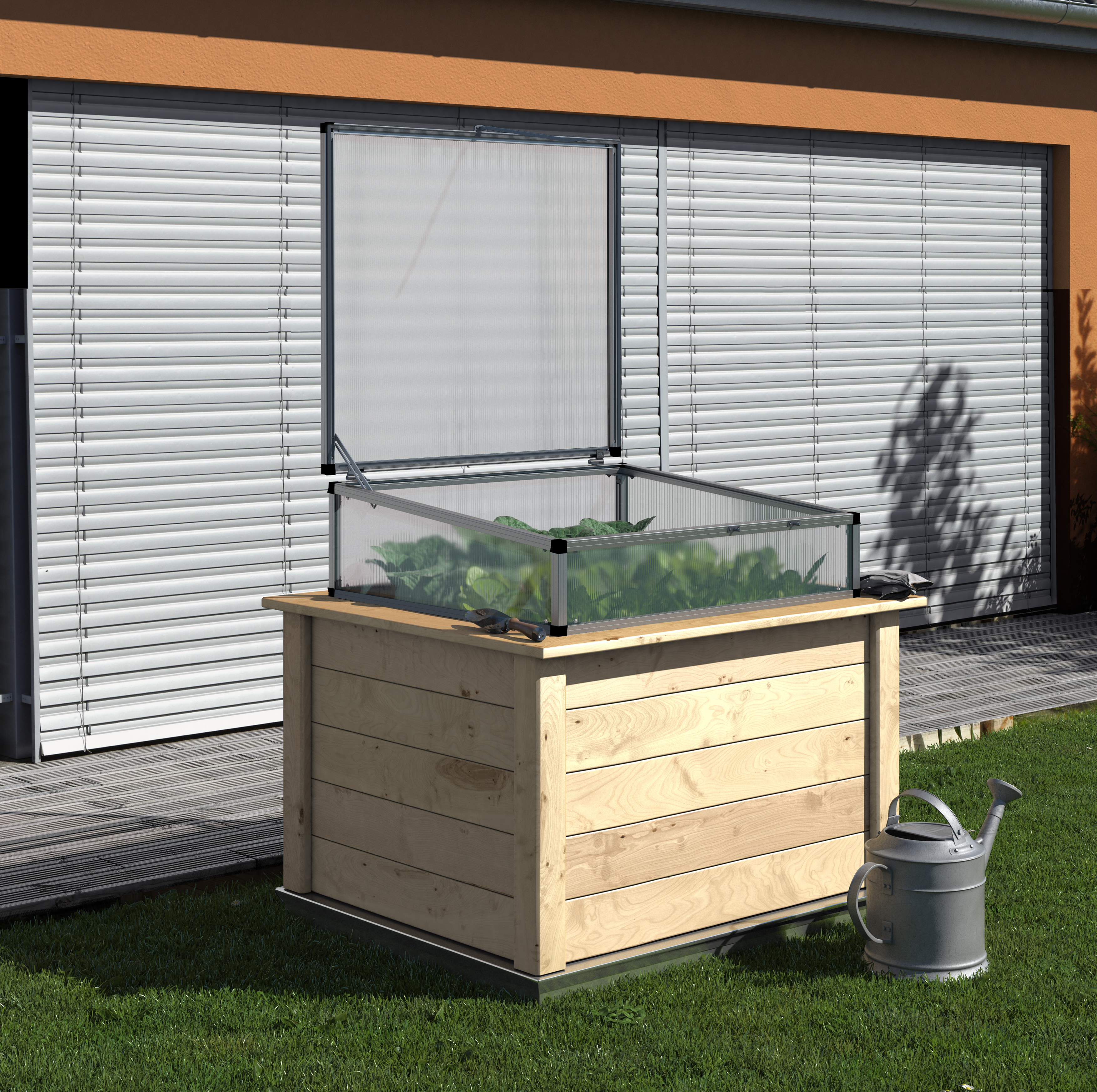 KGT Hochbeet Woody 130 (Small) aus Lärchenholz - 850 l