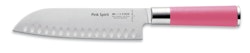 DICK Santoku mit Kullenschliff PINK SPIRIT 18 cm