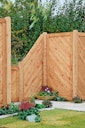 Vorschaubild T&J SKAGEN Sichtschutzzaun Lärche 90 x 180/90 cm