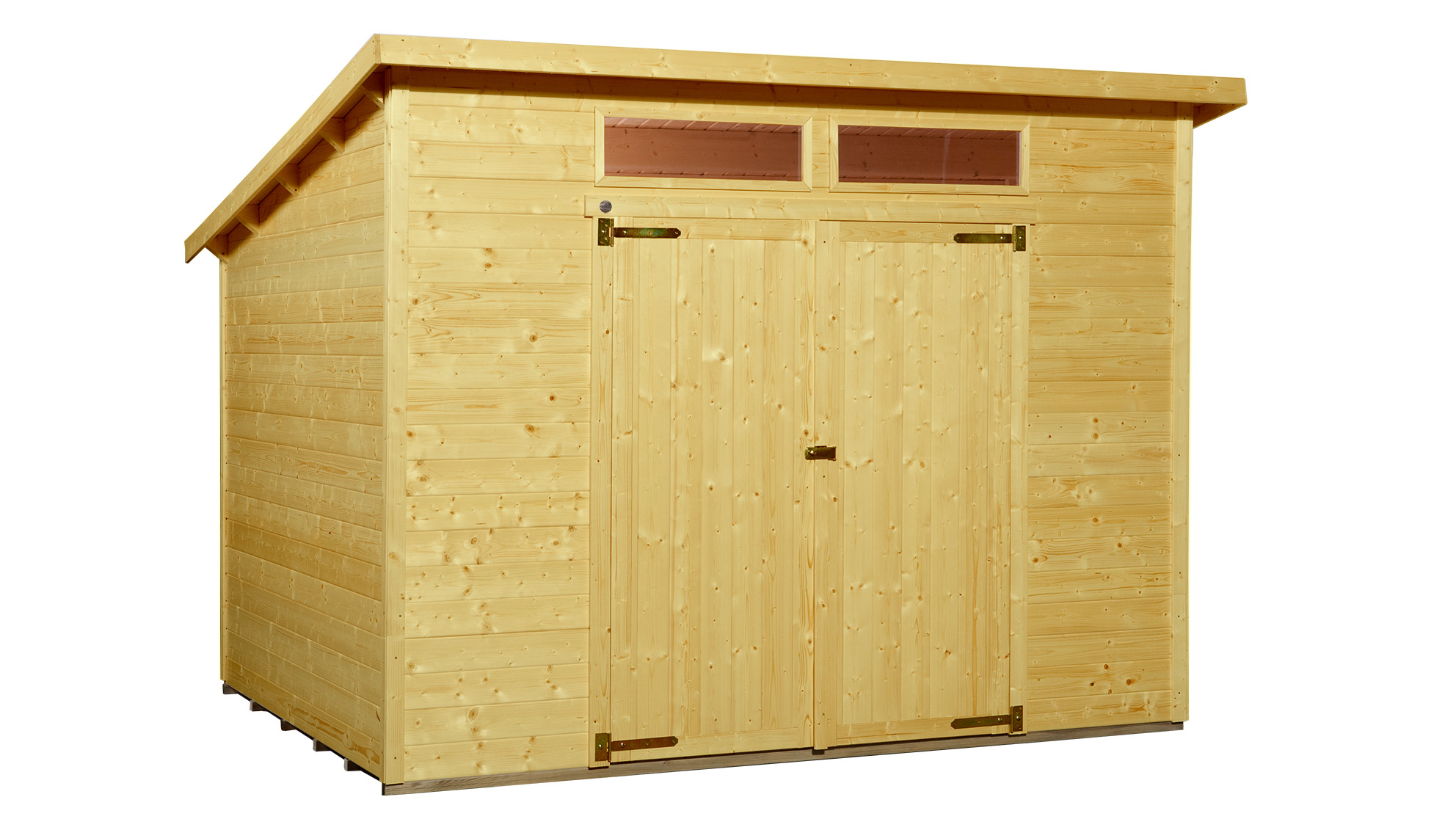 Weka 19 mm Gartenhaus 325 A Gr. 1 (254 x 194 cm)-lasiert - 50 % Rabatt auf Dacheindeckung