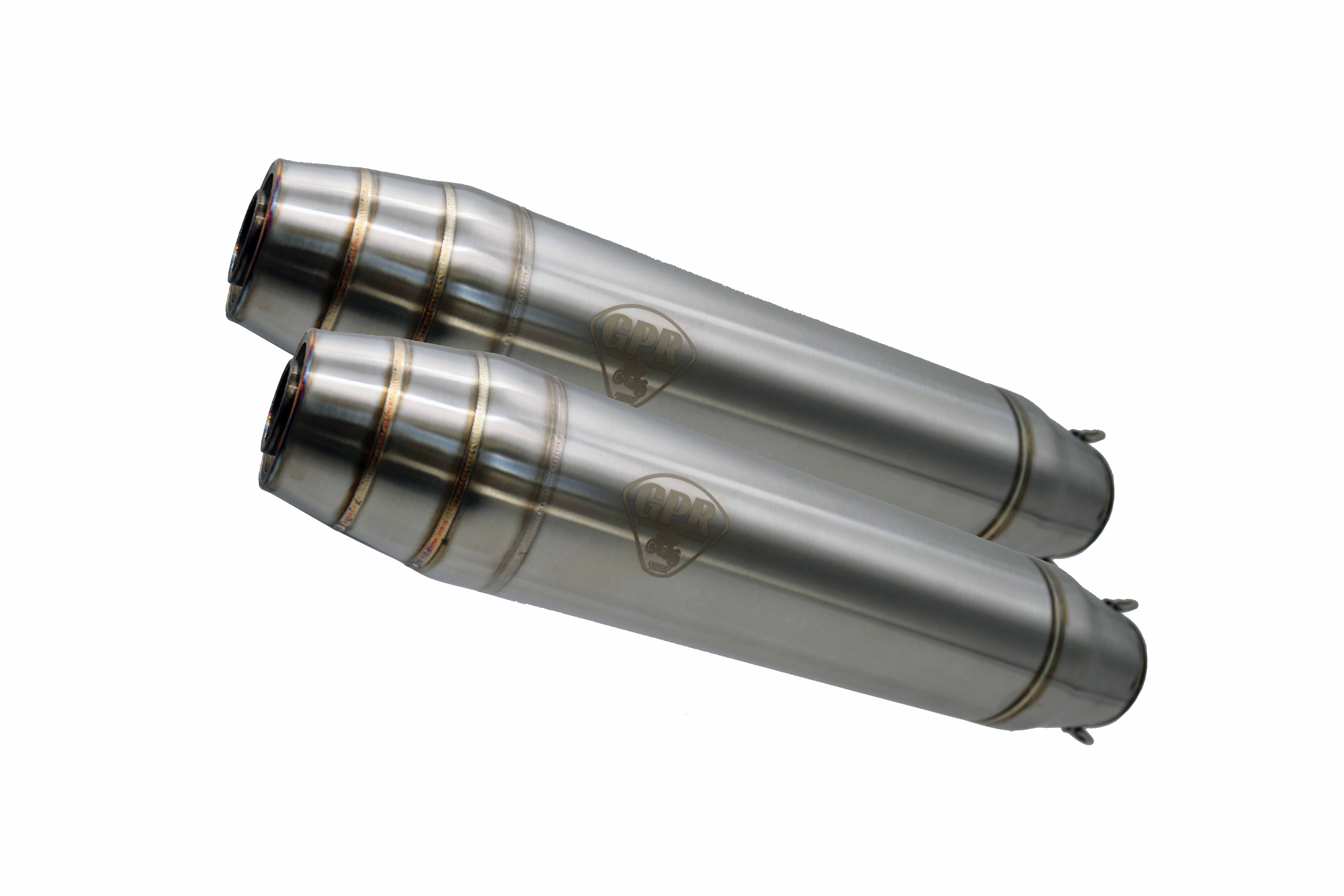 GPR Endschalldämpfer Honda CB 500 - S 1993/05 Double univ. EC-Approv. Silencer w/o link pipes Dee