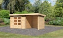 Karibu Woodfeeling Gartenhaus Bastrup 3 naturbelassen - 28 mm