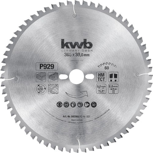 kwb Bk-Sägebl.HM Ø305x3,2x30 Z60 592966