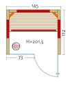 Vorschaubild Infraworld Infrarotkabine TrioSol Glas 145 Fichte inkl. 5-teiligem gratis Zubehörset
