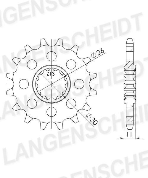 Supersprox Ritzel 525 17Z