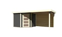 Vorschaubild Karibu Woodfeeling Gartenhaus Schwandorf 3/5 inkl. 275 cm Schleppdach mit Rückwand - 19 mm