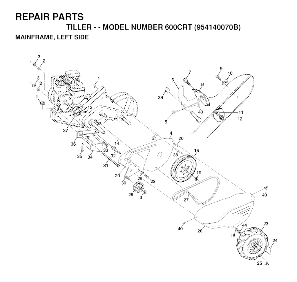 Explosionszeichnung Ersatzteile