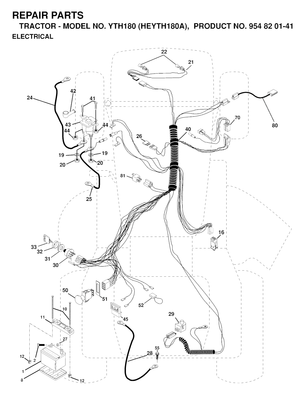 Explosionszeichnung Ersatzteile