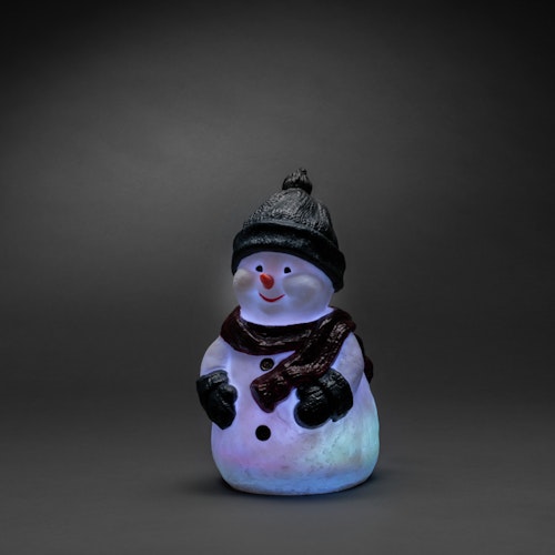 Konstsmide Weihnachtsbeleuchtung  LED Kunststoffschneemann 42,5 cm RGB
