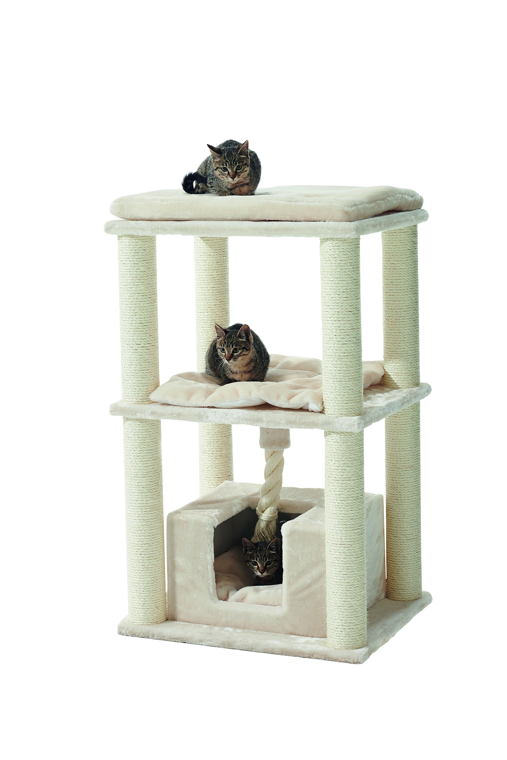 NOBBY Kratzbaum "BRIDA" cream; 60 x 48 x 90 cm