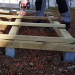 Pfahlfundament-Erstellung