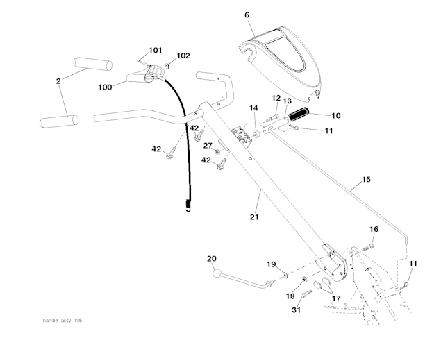 Husqvarna Motorhacken 96093002400 CRT900