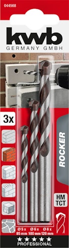 kwb ROCKER Bohrer-Tasch.5-8, 3-tlg 44568
