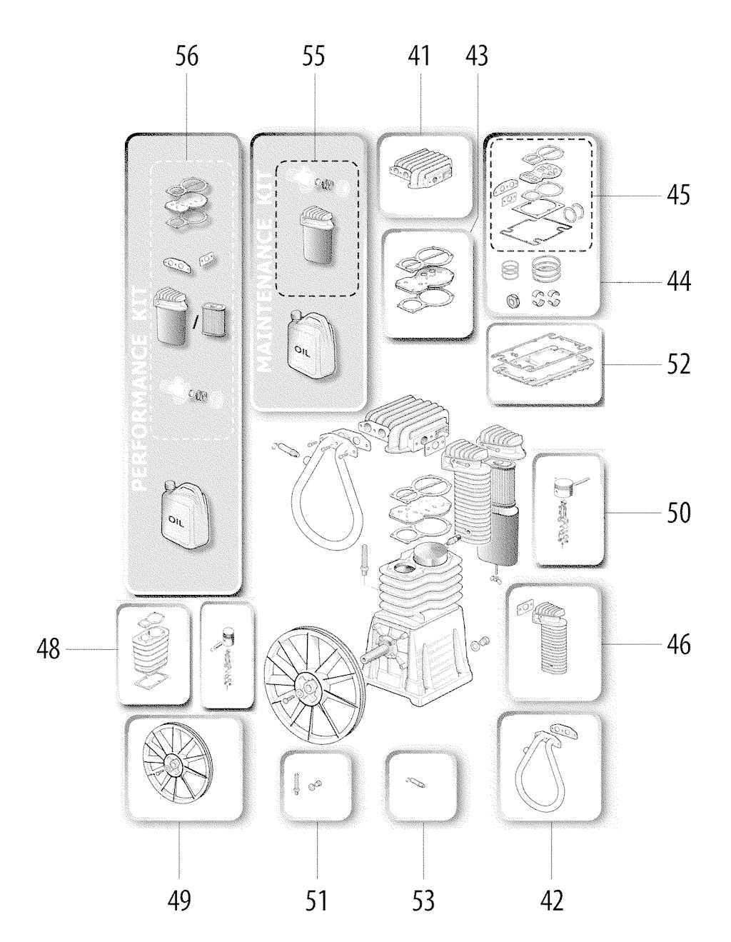Explosionszeichnung Ersatzteile