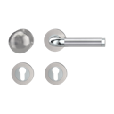 Vorschaubild Griffwerk SIMONA Schraubtechnik GK4 -Chrom/Nickelmatt/Edelstahl  Rosettengarnitur -Schraubt. -Knopf R21 -WR -TS 40-45mm
