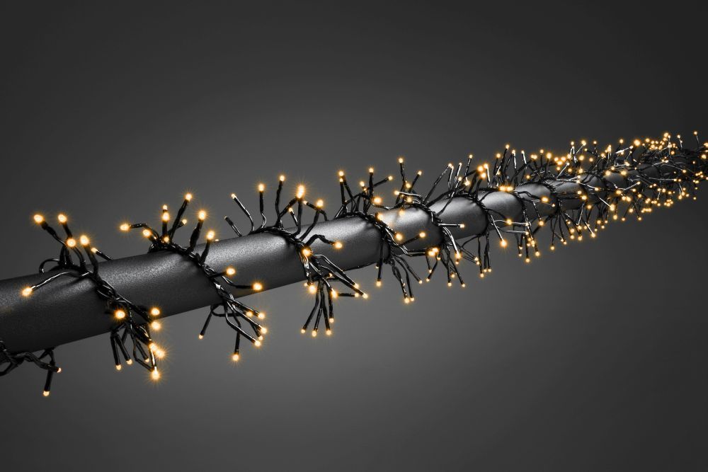 Konstsmide Weihnachtsbeleuchtung  Micro LED Büschellichterkette 576 bernsteinfarbene Dioden
