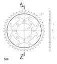 Vorschaubild Supersprox Stahl-Kettenrad 520 41Z (Schwarz)