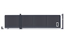 Vorschaubild dz VIDUAL Slide Schiebetor Pure 100 x 20 mm Rhombusprofil - Durchblick nach unten
