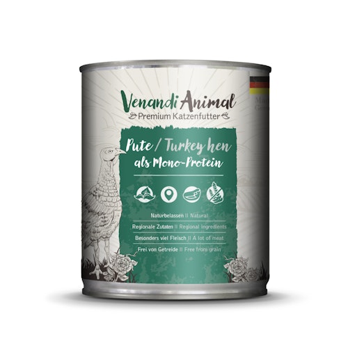 Venandi Animal Monoprotein 800g Katzennassfutter