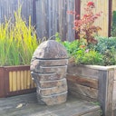 BambusBASIS Steinlampe - handgefertigt