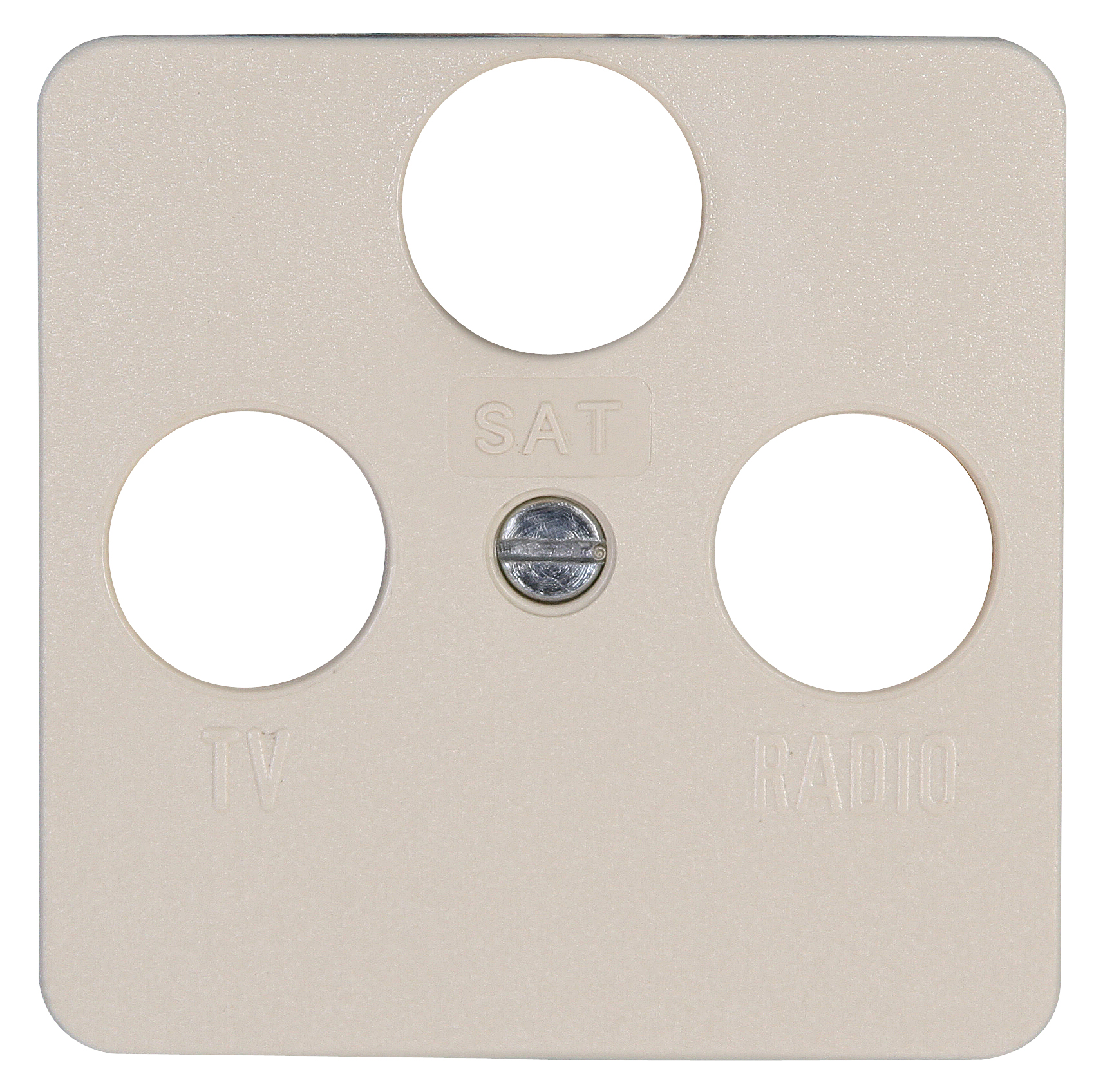 Kopp Antennenabdeckung TV/RF/SAT EUROPA creme-weiß